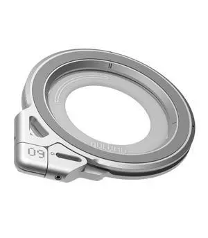 G09 Magnetic Ring Grip | Omnidirectional Rotation | MagSafe Compatible | Aluminium Alloy Construction | Stable Dual-Sided Magnetic Attachment | Includes Handle Ring Phone Stand- Silver G09 Magnetic Ring Grip | Omnidirectional Rotation | MagSafe Compatible | Aluminium Alloy Construction | Stable Dual-Sided Magnetic Attachment | Includes Handle Ring Phone Stand- Silver