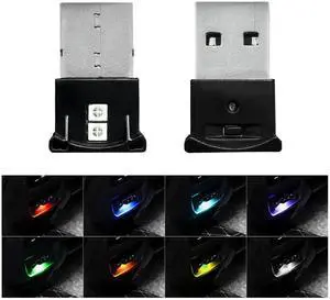 2 PCS Mini USB LED Light, 8 Colors RGB Car USB LED Interior Atmosphere Light, Adjustable Brightness Smart Laptop Keyboard Home Office Decoration Night Lamp, Car Accessories 2 PCS Mini USB LED Light, 8 Colors RGB Car USB LED Interior Atmosphere Light, Adjustable Brightness Smart Laptop Keyboard Home Office Decoration Night Lamp, Car Accessories