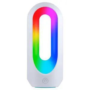Color Changing LED Lamp, Modern Night, Dimmable Whites & Vibrant RBG Colors, Dorm Essentials, Ideal for Home Office, Gaming, Bedroom, Kids Room, Reading Light, 49632, Plastic, White Color Changing LED Lamp, Modern Night, Dimmable Whites & Vibrant RBG Colors, Dorm Essentials, Ideal for Home Office, Gaming, Bedroom, Kids Room, Reading Light, 49632, Plastic, White