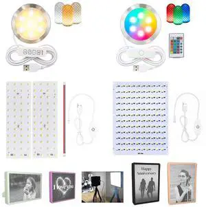 LED Lamp Kit 001 Collection (16 Color RGB & 3 Color) for Bambu Lab, LED Backlight Board Kit (CMYK & Lithophane), 3D Printer Lamp Kit for Beginners, Maker World 3D Printing Light Projects LED Lamp Kit 001 Collection (16 Color RGB & 3 Color) for Bambu Lab, LED Backlight Board Kit (CMYK & Lithophane), 3D Printer Lamp Kit for Beginners, Maker World 3D Printing Light Projects