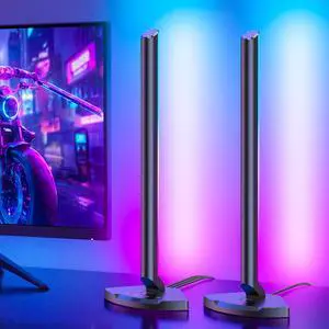 Smart Gaming Light Bars with USB-C Hub, PC Screen Color Sync RGBIC LED Desk Atmosphere Lights, Music Rhythm Ambient Lighting for Gaming Room, Windows & Mac Smart Gaming Light Bars with USB-C Hub, PC Screen Color Sync RGBIC LED Desk Atmosphere Lights, Music Rhythm Ambient Lighting for Gaming Room, Windows & Mac