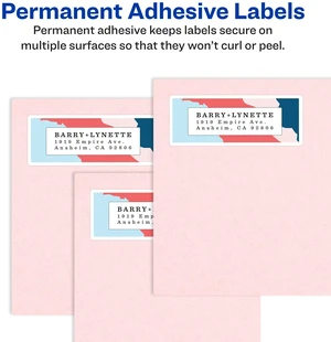 Glossy Clear Address Labels, Sure Feed Technology, Laser/Inkjet, 2/3" x 1-3/4", 600 Labels, 5 Packs (6520) Glossy Clear Address Labels, Sure Feed Technology, Laser/Inkjet, 2/3" x 1-3/4", 600 Labels, 5 Packs (6520)