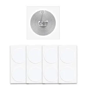 20PCS NTAG216 NFC Tag Stickers, Rewritable 216 Labels 25mm (1inch) Round, 13.56MHz RFID Tag 888 Bytes of Memory 20PCS NTAG216 NFC Tag Stickers, Rewritable 216 Labels 25mm (1inch) Round, 13.56MHz RFID Tag 888 Bytes of Memory