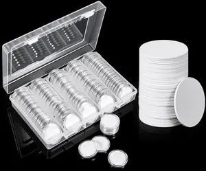 100 Pcs NFC 215 Round Cards with 100 Coin Card Protector Case Programmable 25mm Blank NFC215 Coin Tags Compatible with Most NFC Phones and Devices, with Large Storage Box(White) 100 Pcs NFC 215 Round Cards with 100 Coin Card Protector Case Programmable 25mm Blank NFC215 Coin Tags Compatible with Most NFC Phones and Devices, with Large Storage Box(White)