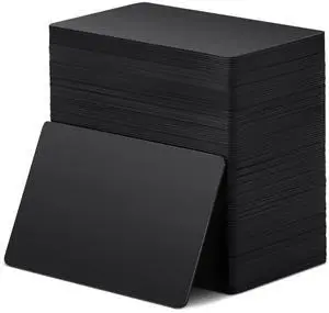 100 Pcs NFC Blank PVC Black Cards 868 Bytes Memory 216 Chip Rewritable & Programmable for Digital Business Cards, Smart Home Automation, Smart Lock, NFC Enabled Smartphones Devices 100 Pcs NFC Blank PVC Black Cards 868 Bytes Memory 216 Chip Rewritable & Programmable for Digital Business Cards, Smart Home Automation, Smart Lock, NFC Enabled Smartphones Devices