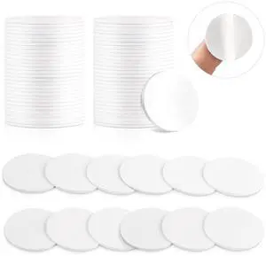 NFC Tag Stickers White NTAG215 Tag Rewritable Round Coin NFC Cards with Adhesive Back Compatible with Mobile Phones(50Pcs) NFC Tag Stickers White NTAG215 Tag Rewritable Round Coin NFC Cards with Adhesive Back Compatible with Mobile Phones(50Pcs)