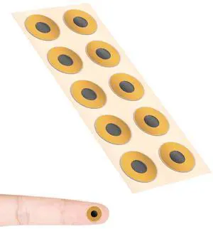 NFC Tags Sticker with NTAG215 Chip 10mm Waterproof Flexible Rewritable RFID Stickers 504 Bytes Memory Suitable for All NFC-Enabled Devices (10pcs, 10MM) NFC Tags Sticker with NTAG215 Chip 10mm Waterproof Flexible Rewritable RFID Stickers 504 Bytes Memory Suitable for All NFC-Enabled Devices (10pcs, 10MM)