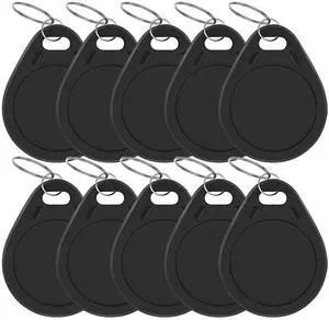 NFC Tags 215 NFC Keytags Black NFC fob Rewritable NFC 215 Tag NFC Business Card Programmable NFC Tag 504 Bytes MemoryCompatible with Android & iPhones (Black-NTAG215-3#-10PCS) NFC Tags 215 NFC Keytags Black NFC fob Rewritable NFC 215 Tag NFC Business Card Programmable NFC Tag 504 Bytes MemoryCompatible with Android & iPhones (Black-NTAG215-3#-10PCS)