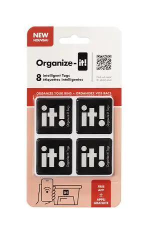 NFC Smart Labels | Scannable Weatherproof Tags for Storage Bins,Moving Containers & Organization | Free APP for Tracking Inventory on iOS/Android-Free Unlimited Cloud-Based-Family Sharing | Pack of 8 NFC Smart Labels | Scannable Weatherproof Tags for Storage Bins,Moving Containers & Organization | Free APP for Tracking Inventory on iOS/Android-Free Unlimited Cloud-Based-Family Sharing | Pack of 8