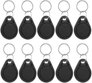 NFC Tags Keychain NTAG215 Chip NFC Card Key Fob Business Card 504 Bytes Memory for All NFCs Enabled Devices and Smartphones (Black) NFC Tags Keychain NTAG215 Chip NFC Card Key Fob Business Card 504 Bytes Memory for All NFCs Enabled Devices and Smartphones (Black)