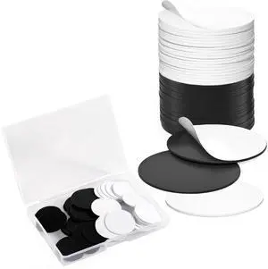 30 PCS NFC Tags, NTAG215 Blank Waterproof 25mm Round Coin NFT Chips with Adhesive, Programmable & Rewritable, Compatible with Amiibo, TagMo, iOS & Android Devices (White & Black) 30 PCS NFC Tags, NTAG215 Blank Waterproof 25mm Round Coin NFT Chips with Adhesive, Programmable & Rewritable, Compatible with Amiibo, TagMo, iOS & Android Devices (White & Black)