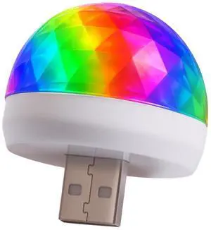 USB LED Car Interior Atmosphere Lamp Portable Plug-in Mini RGB Ambient Light, Sound Activated LED Decorative Night Light for Vehicle, Laptop, Home Office & Party (White) USB LED Car Interior Atmosphere Lamp Portable Plug-in Mini RGB Ambient Light, Sound Activated LED Decorative Night Light for Vehicle, Laptop, Home Office & Party (White)