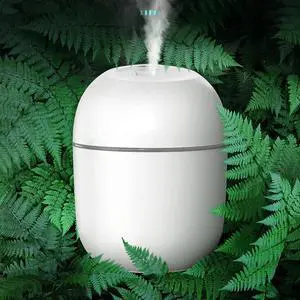 Mini Humidifier, USB Power Supply, Suitable for Study Room, Bedroom, Baby Room, Office, Car, With 7 Color LED, Air Humidifier, Can Befor Facial Moisturizing (Snow White) Mini Humidifier, USB Power Supply, Suitable for Study Room, Bedroom, Baby Room, Office, Car, With 7 Color LED, Air Humidifier, Can Befor Facial Moisturizing (Snow White)