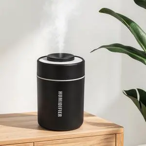 Mini Humidifier, Small Cool Mist Humidifier USB Personal Portable Quiet Table Desktop Humidifiers for Cooling Home Office Car Summer Travel (180ml, Black) Mini Humidifier, Small Cool Mist Humidifier USB Personal Portable Quiet Table Desktop Humidifiers for Cooling Home Office Car Summer Travel (180ml, Black)