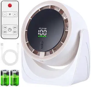 Rechargeable USB Desk Fan for Bedroom, Quiet Table Fan With Turbo Airflow, 100 Speeds,LED Digital Display, 360° Rotating, Small Personal Cooling Fans for Bedroom Home Office Dorm (White) Rechargeable USB Desk Fan for Bedroom, Quiet Table Fan With Turbo Airflow, 100 Speeds,LED Digital Display, 360° Rotating, Small Personal Cooling Fans for Bedroom Home Office Dorm (White)