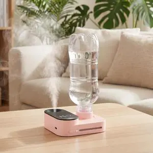 Portable Mini Cool Mist Humidifier USB Rechargeable, Pink Portable Mini Cool Mist Humidifier USB Rechargeable, Pink
