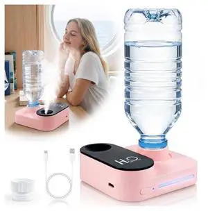 Cruise Humidifier Portable Humidifier for Travel Whisper-Quiet Mini Humidifier Travel Humidifier for Cruise&Office&Car with Night Light, Auto-Off & 2 Mist Modes Water Bottle Humidifier Pink Cruise Humidifier Portable Humidifier for Travel Whisper-Quiet Mini Humidifier Travel Humidifier for Cruise&Office&Car with Night Light, Auto-Off & 2 Mist Modes Water Bottle Humidifier Pink