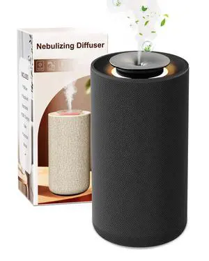 Waterless Essential Oil Diffuser for Home & Car,Fabric Covered with Ambient Light,2-in-1 Modes & Adjustable Mist Output,Cordless Portable Scent Machine with Auto Start-Stop,Fits 5/10/15ml Waterless Essential Oil Diffuser for Home & Car,Fabric Covered with Ambient Light,2-in-1 Modes & Adjustable Mist Output,Cordless Portable Scent Machine with Auto Start-Stop,Fits 5/10/15ml