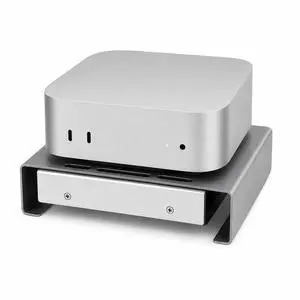 Aluminum Mini PC Cooler Stand with 120mm Fan, Desktop Cooling Base for Mac mini, Router, Modem, Network Switch & TV Box - Heavy Duty Thermal Stand, USB Powered, Silver Aluminum Mini PC Cooler Stand with 120mm Fan, Desktop Cooling Base for Mac mini, Router, Modem, Network Switch & TV Box - Heavy Duty Thermal Stand, USB Powered, Silver