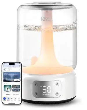 Humidifiers for Bedroom Large Room, 6.2L Dishwasher Safe, Smart App Humidifiers for Bedroom Large Room, 6.2L Dishwasher Safe, Smart App
