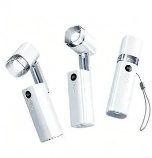 Mini Handheld Turbo Fan with Flashlight Light Mini Handheld Turbo Fan with Flashlight Light