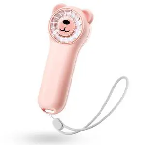 Mini Handheld Fan with Bear Ears, Small Portable Fan, Lightweight Personal Fan, 4 Speeds, USB-C Rechargeable Pocket Fan with 9.5H Runtime for Travel, Makeup, Gifts for Women Girls Mini Handheld Fan with Bear Ears, Small Portable Fan, Lightweight Personal Fan, 4 Speeds, USB-C Rechargeable Pocket Fan with 9.5H Runtime for Travel, Makeup, Gifts for Women Girls