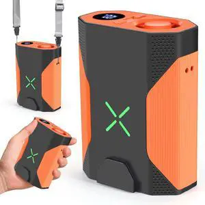 Mini Portable Waist Fan - 100 Speeds 36000RPM Strong Airflow 4500mAh Battery Powered Max 16H Cooling - Mini Waist Neck Handheld Fan for Outdoor Jobsite Camping Travel, Orange Mini Portable Waist Fan - 100 Speeds 36000RPM Strong Airflow 4500mAh Battery Powered Max 16H Cooling - Mini Waist Neck Handheld Fan for Outdoor Jobsite Camping Travel, Orange