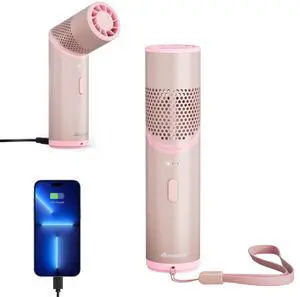 Portable Handheld Turbo Fan with Rotatable Head, Gifts for Mother Mom Wife Her Girl, Metal Tube Body with 14000RPM, Mini Yet Powerful Pocket Fan for Women Makeup Beach Travel Essentials 2026 Portable Handheld Turbo Fan with Rotatable Head, Gifts for Mother Mom Wife Her Girl, Metal Tube Body with 14000RPM, Mini Yet Powerful Pocket Fan for Women Makeup Beach Travel Essentials 2026