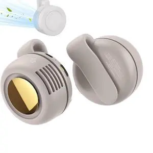 Portable Silent Mini Bladeless Fan Clip On, 3 Speeds & Queit, Hands Free Shirt and Waist Clips Whirlwind Fans, For Outdoor & Travel & Office, Travel Accessories (White) Portable Silent Mini Bladeless Fan Clip On, 3 Speeds & Queit, Hands Free Shirt and Waist Clips Whirlwind Fans, For Outdoor & Travel & Office, Travel Accessories (White)