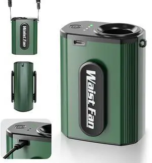 Waist Fan Portable Clip on 17500RPM, Lightweight Belt Fan Rechargeable, Hands Free Personal Cooling Mini Neck Fan for Men Women Outdoor Jobsite Camping Hiking Fishing Travel Commute Daily Work Waist Fan Portable Clip on 17500RPM, Lightweight Belt Fan Rechargeable, Hands Free Personal Cooling Mini Neck Fan for Men Women Outdoor Jobsite Camping Hiking Fishing Travel Commute Daily Work