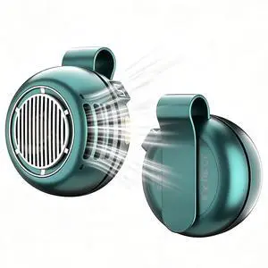 Portable Silent Mini Bladeless Fan Clip On, 2026 Upgrade Adjustable 5 Speed, LED Digital Display, 360° Rotatable, USB Rechargeable, For Outdoor, Travel, Office (Green) Portable Silent Mini Bladeless Fan Clip On, 2026 Upgrade Adjustable 5 Speed, LED Digital Display, 360° Rotatable, USB Rechargeable, For Outdoor, Travel, Office (Green)