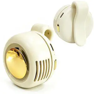 2026 New Portable silent mini bladeless fan 3-speed clip-on fan 360° rotatable suitable for outdoor, travel and office use, travel accessory (white) 2026 New Portable silent mini bladeless fan 3-speed clip-on fan 360° rotatable suitable for outdoor, travel and office use, travel accessory (white)