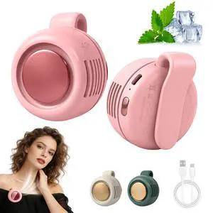 Portable Silent Mini Bladeless Fan Clip On,3 Speeds Clip-On Fans For Shirt,Small Clips Fanmini Whirlwind Fans For Waist Clips Suitable For Outdoor & Travel & Office (Pink) Portable Silent Mini Bladeless Fan Clip On,3 Speeds Clip-On Fans For Shirt,Small Clips Fanmini Whirlwind Fans For Waist Clips Suitable For Outdoor & Travel & Office (Pink)