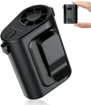 Portable Waist Fan, Ultra Lightweight Wearable Clip On Fan for Shirt, Mini Personal Neck Fan for Travel, Hands Free Belt Fan with Strong Airflow, Rechargeable Small Body Fan for Women & Men Portable Waist Fan, Ultra Lightweight Wearable Clip On Fan for Shirt, Mini Personal Neck Fan for Travel, Hands Free Belt Fan with Strong Airflow, Rechargeable Small Body Fan for Women & Men