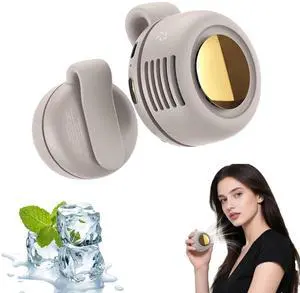 Portable Silent Mini Bladeless Fan Clip On, Adjustable 3 Speeds Suspended, Waist Fans forclip onfan for shirt Suitable for Outdoor & Travel & Office (White) Portable Silent Mini Bladeless Fan Clip On, Adjustable 3 Speeds Suspended, Waist Fans forclip onfan for shirt Suitable for Outdoor & Travel & Office (White)