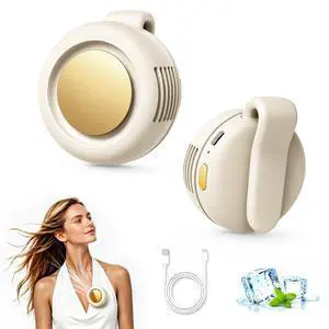 Clip On Fan, Portable Silent Mini Bladeless Personal Fan, 3-Speed 360° Rotatable Small Clip Fan for Shirt Waist, Hands-Free Wearable Fan for Outdoor Travel Office Clip On Fan, Portable Silent Mini Bladeless Personal Fan, 3-Speed 360° Rotatable Small Clip Fan for Shirt Waist, Hands-Free Wearable Fan for Outdoor Travel Office