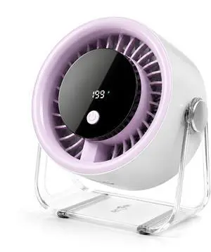 Portable Desk Fan for Bedroom, 199 Speeds Rechargeable USB Table Fan with 4000mAh Battery, 360° Rotation, LED Display, Quiet Wall-Mountable Personal Cooling Fan for Home Office (Purple) Portable Desk Fan for Bedroom, 199 Speeds Rechargeable USB Table Fan with 4000mAh Battery, 360° Rotation, LED Display, Quiet Wall-Mountable Personal Cooling Fan for Home Office (Purple)