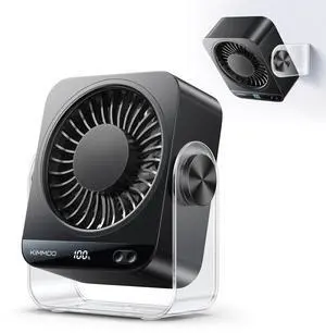 Desk Fan for Bedroom, Rechargeable USB Turto Table Fan, 199 Speeds, 270° Rotating, Quiet Small Desk Fan with LED Display, Personal Desktop Cooling Fan, Wall Fan for Home Office Travel (Black) Desk Fan for Bedroom, Rechargeable USB Turto Table Fan, 199 Speeds, 270° Rotating, Quiet Small Desk Fan with LED Display, Personal Desktop Cooling Fan, Wall Fan for Home Office Travel (Black)