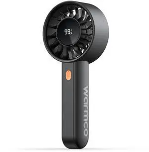 Portable Handheld Turbo Fan 5000mAh, 4-Speed Personal Mini Fan with Base & Lanyard, Smart LED Display, USB Rechargeable Pocket Size for Travel, Makeup, Office Desk Portable Handheld Turbo Fan 5000mAh, 4-Speed Personal Mini Fan with Base & Lanyard, Smart LED Display, USB Rechargeable Pocket Size for Travel, Makeup, Office Desk