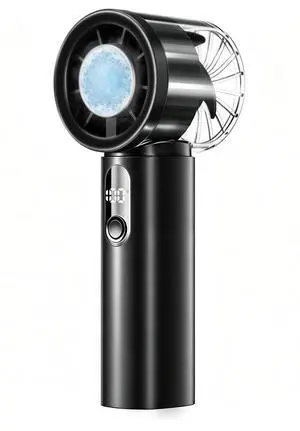 2026 Portable Handheld Fan with Ice Cooling, 5 Gear Strong Airflow, 3000mAh Rechargeable Battery, 20000RPM Powerful Mini Turbo Fan, Up to 12Hrs, Personal Fan for Travel, Outdoor, Makeup(Black) 2026 Portable Handheld Fan with Ice Cooling, 5 Gear Strong Airflow, 3000mAh Rechargeable Battery, 20000RPM Powerful Mini Turbo Fan, Up to 12Hrs, Personal Fan for Travel, Outdoor, Makeup(Black)