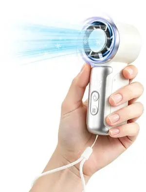Portable Handheld Fan, 22000 RPM Small Personal Fan with 4 Adjustable Speeds & LED Display, Lightweight Mini Fan with Detachable Lanyard for Travel, Office, Outdoor Activities Portable Handheld Fan, 22000 RPM Small Personal Fan with 4 Adjustable Speeds & LED Display, Lightweight Mini Fan with Detachable Lanyard for Travel, Office, Outdoor Activities