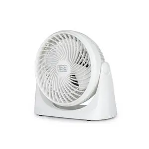 7-Inch Portable Turbo Fan, 3-Speed Settings, BFTU107W, White 7-Inch Portable Turbo Fan, 3-Speed Settings, BFTU107W, White