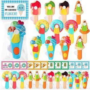 24 Pack Mini Portable Fans with Cards Gifts Cute Animal Fruit Ice Cream Handheld Press Cooling Fans for Summer Birthday Party End of the Year Pool Outdoor Activity Prize Exchange(Ice Cream) 24 Pack Mini Portable Fans with Cards Gifts Cute Animal Fruit Ice Cream Handheld Press Cooling Fans for Summer Birthday Party End of the Year Pool Outdoor Activity Prize Exchange(Ice Cream)
