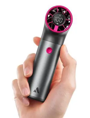 Portable Handheld Fan, Powerful Turbo Air Tube Fan, 19000 RPM High Speed Aero Ultra, 15H Max Cooling Time, 7 Speeds Aluminum Case, Mini Pocket Design, for Travel Beach Outdoor Activities -Grey Portable Handheld Fan, Powerful Turbo Air Tube Fan, 19000 RPM High Speed Aero Ultra, 15H Max Cooling Time, 7 Speeds Aluminum Case, Mini Pocket Design, for Travel Beach Outdoor Activities -Grey