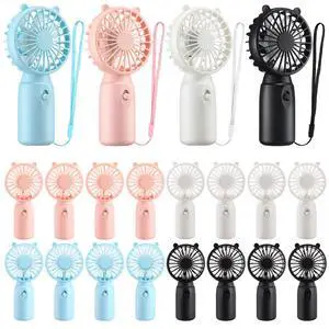 16 Pcs Mini Portable Fans Bulk Handheld Battery Operated Fan with Lanyard, Cooling Lightweight Pocket Personal Fans for Wedding Birthday Summer Outdoor Use (White Black Blue Pink) 16 Pcs Mini Portable Fans Bulk Handheld Battery Operated Fan with Lanyard, Cooling Lightweight Pocket Personal Fans for Wedding Birthday Summer Outdoor Use (White Black Blue Pink)