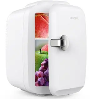 Mini Fridge, 4 Liter/6 Can Portable Cooler and Warmer Personal Refrigerator for Skin Care, Cosmetics, Beverage, Food,Great for Bedroom, Office, Car, Dorm, ETL Listed (White) Mini Fridge, 4 Liter/6 Can Portable Cooler and Warmer Personal Refrigerator for Skin Care, Cosmetics, Beverage, Food,Great for Bedroom, Office, Car, Dorm, ETL Listed (White)