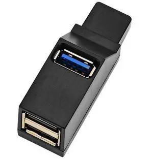 3-Port USB 3.0/2.0 Data Hub, Portable, Compact, Black, USB Hub, Compatible with PC, Laptop, USB Flash Drives, Mouse, Keyboard, External Hard Drives 3-Port USB 3.0/2.0 Data Hub, Portable, Compact, Black, USB Hub, Compatible with PC, Laptop, USB Flash Drives, Mouse, Keyboard, External Hard Drives