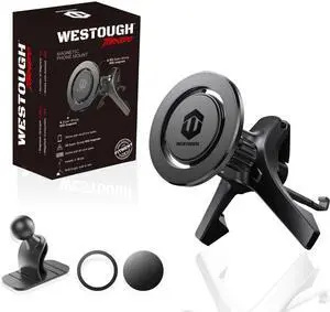 MagSafe Car Mount, Magnetic Car Phone Holder for Vent & Dashboard, 360° Rotating Magnetic Phone Mount for Car Compatible with iPhone 16/15/14/13/12 Pro Max & Android, Military Grade MagSafe Car Mount, Magnetic Car Phone Holder for Vent & Dashboard, 360° Rotating Magnetic Phone Mount for Car Compatible with iPhone 16/15/14/13/12 Pro Max & Android, Military Grade