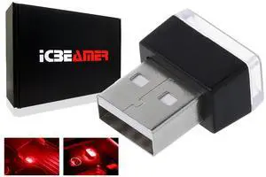 Mini USB LED Light 1-Pack (Red) | Direct Plug-in Miniature/Nano Car Interior Ambient Accent Lighting Kit, Universal Fit for Auto Interior and Trunk Mini USB LED Light 1-Pack (Red) | Direct Plug-in Miniature/Nano Car Interior Ambient Accent Lighting Kit, Universal Fit for Auto Interior and Trunk