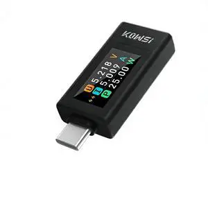 USB C Power Meter Tester, Type-C Fast Charger Detector with Color Display, 360W 30V 12A Digital Multimeter for Power Bank, Phone, Laptop, Charger, Cable Testing USB C Power Meter Tester, Type-C Fast Charger Detector with Color Display, 360W 30V 12A Digital Multimeter for Power Bank, Phone, Laptop, Charger, Cable Testing
